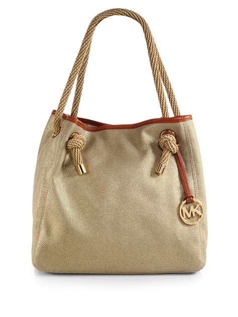 michael kors canvas purse|michael kors canvas tote handbags.